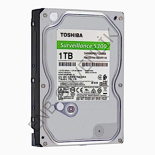 Toshiba Harddisk 1tb 7/24 Surveillance S300