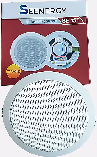 SEENERGY SE-15T Alçıpan Tavan Hoparlör / 5 Tavan Hoparlörü 3w / 5 inç Tavan Hoparlör