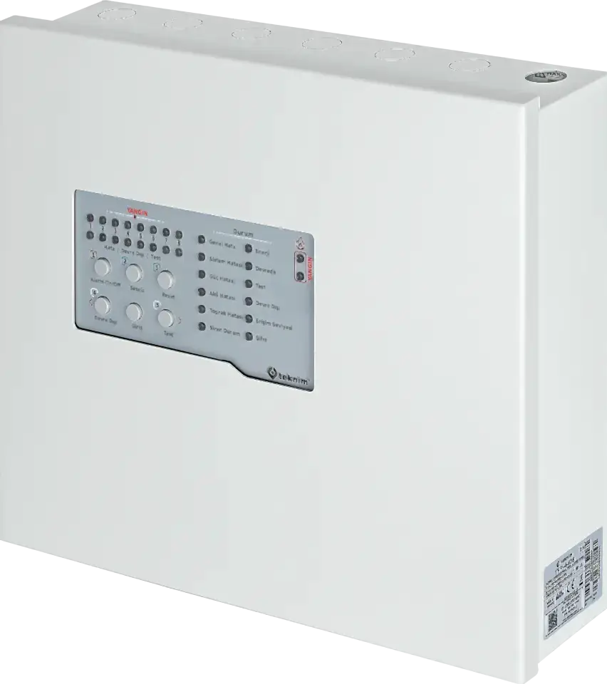 Teknim TFP-4408P 8 Bölgeli Konvansiyonel Yangın Alarm Paneli METAL Kasa