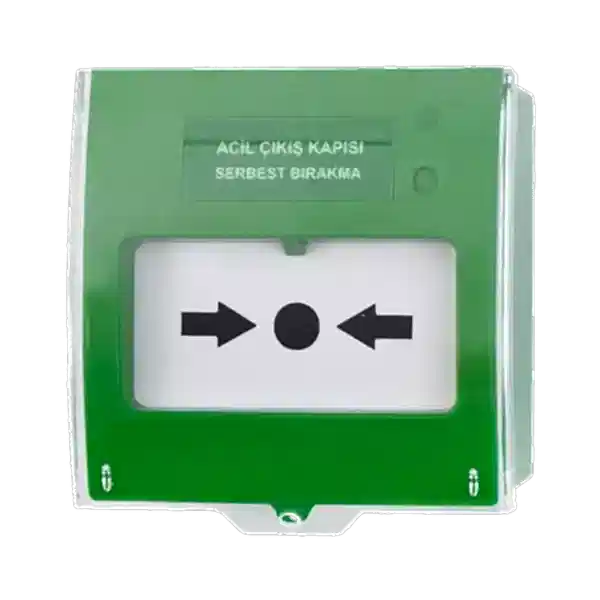 Teknim TFB-3165G Acil Çıkış Kapısı Serbest Bırakma Butonu, Yeşil