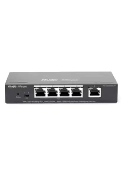 Ruijie Reyee RG-ES205GC , 5 Port Gigabit , 4 Port POE (54W) , Cloud Yönetilebilir , Switch