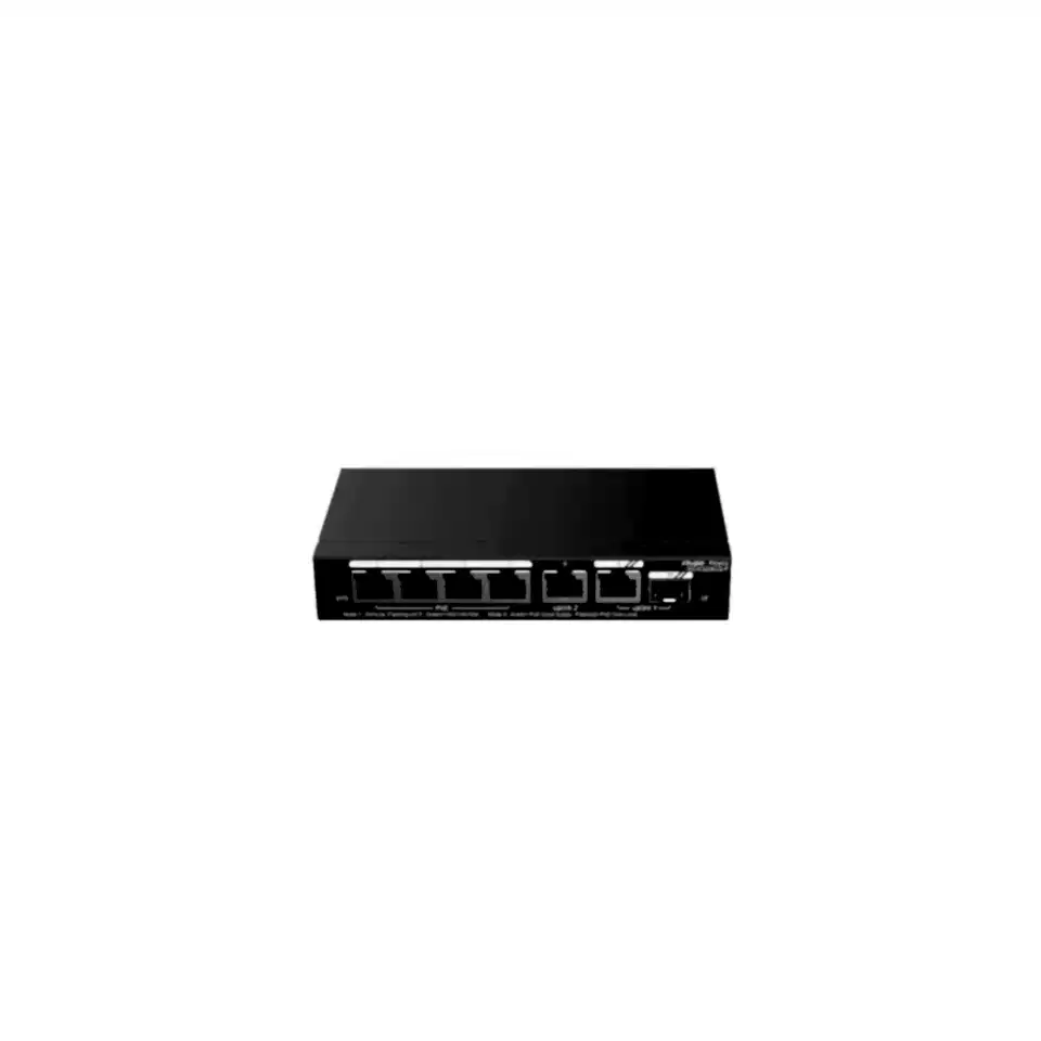 Ruijie Reyee RG-ES206GS-P 4 Port Poe 54W 1xRj45 Uplink +1xSfp Combo Uplink Gigabit PoE Yönetilebilir Switch