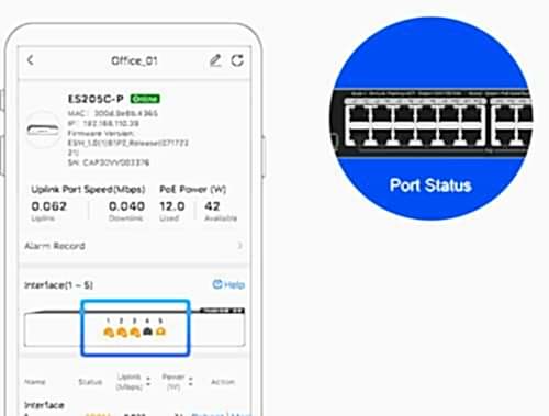Reyee RG-ES209GC-P 9 Portlu Gigabit 8 Port Poe(120w) Yönetilebilir Switch
