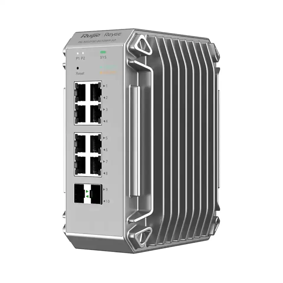Ruijie Reyee RG-NIS3100-8GT2SFP-HP 8 Port Poe 2xSfp Gigabit Yönetilebilir Endüstriyel PoE Switch