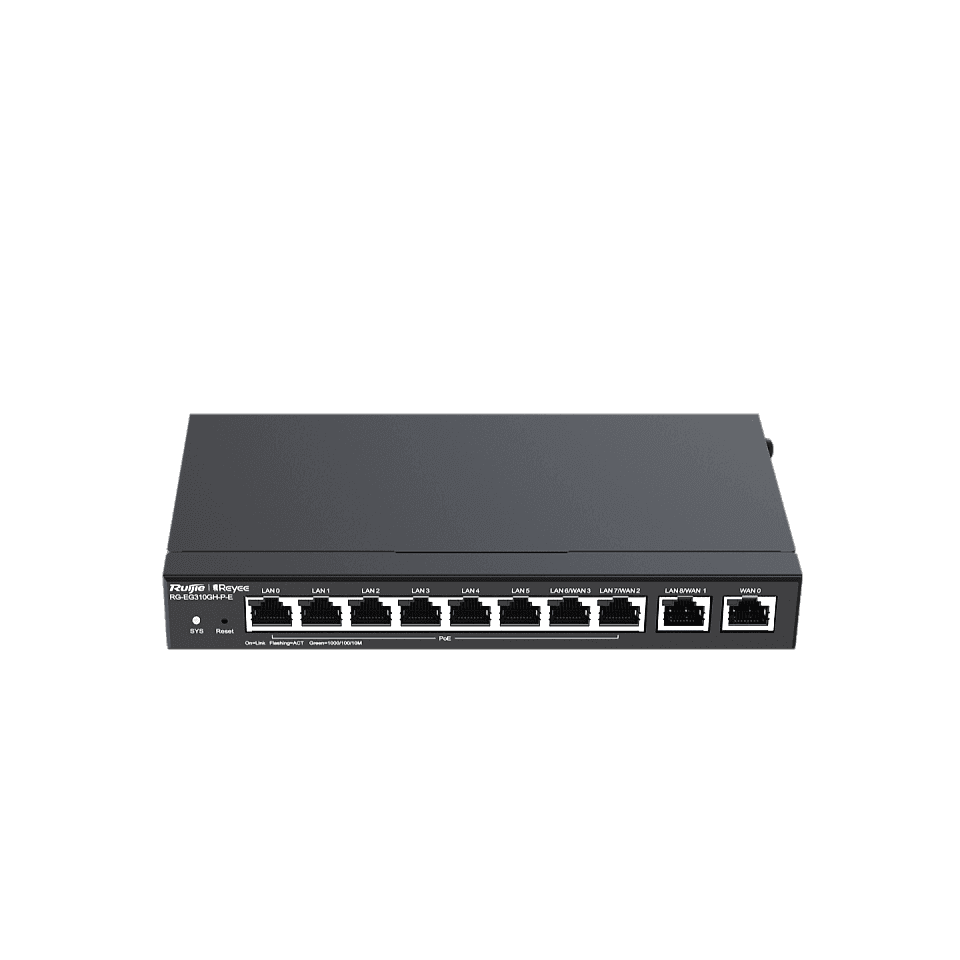 Reyee RG-EG310GH-P-E 10 Port Cloud PoE Yönlendirici