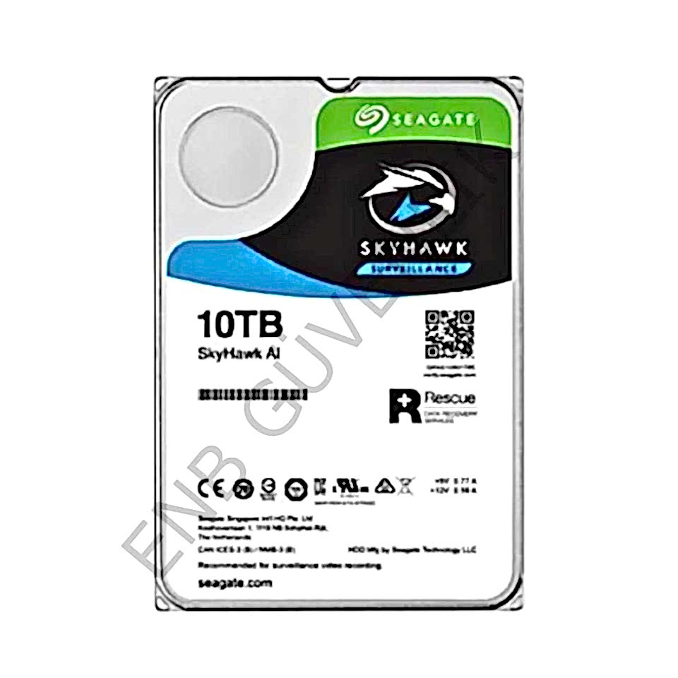 Seagate SkyHawk AI ST10000VE0008 SATA 3.0 7200 RPM 3.5'' 10 TB Harddisk