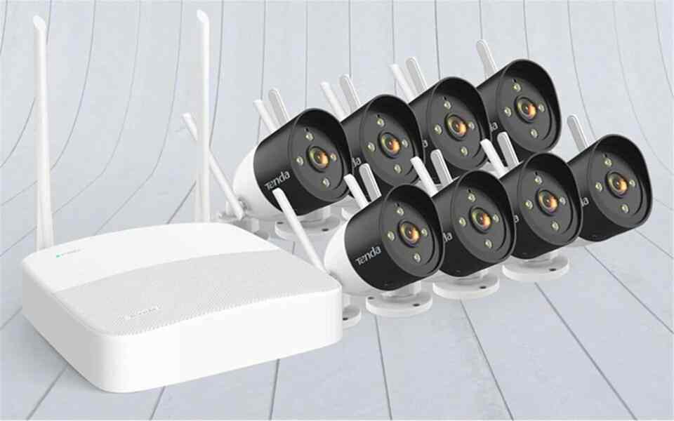 Tenda K8W-3TC 8 Kanal NVR + 8 Wifi Kamera Set