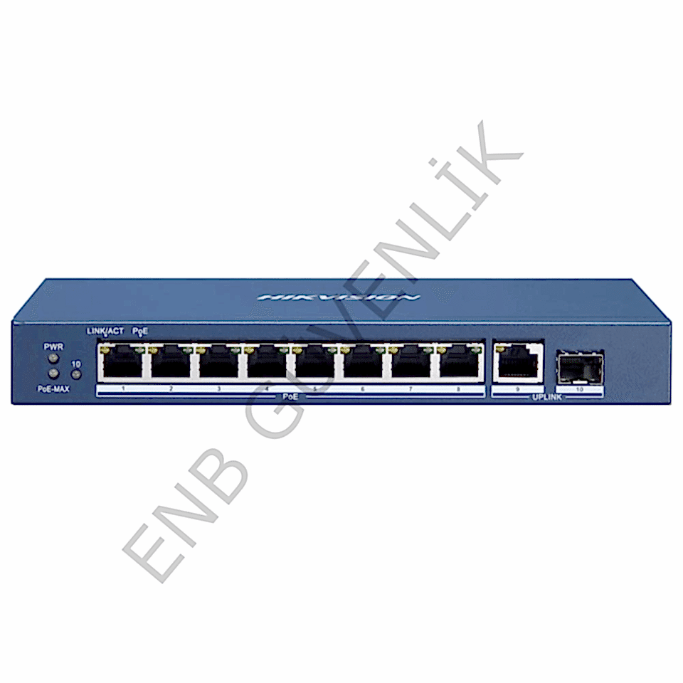 Hikvision DS-3E0510P-E/M 8 Port Gigabit Switch
