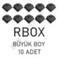 Rbox WX8 Kamera Montaj Büyük Boy Buatı Taban Dahil Siyah (10 lu)