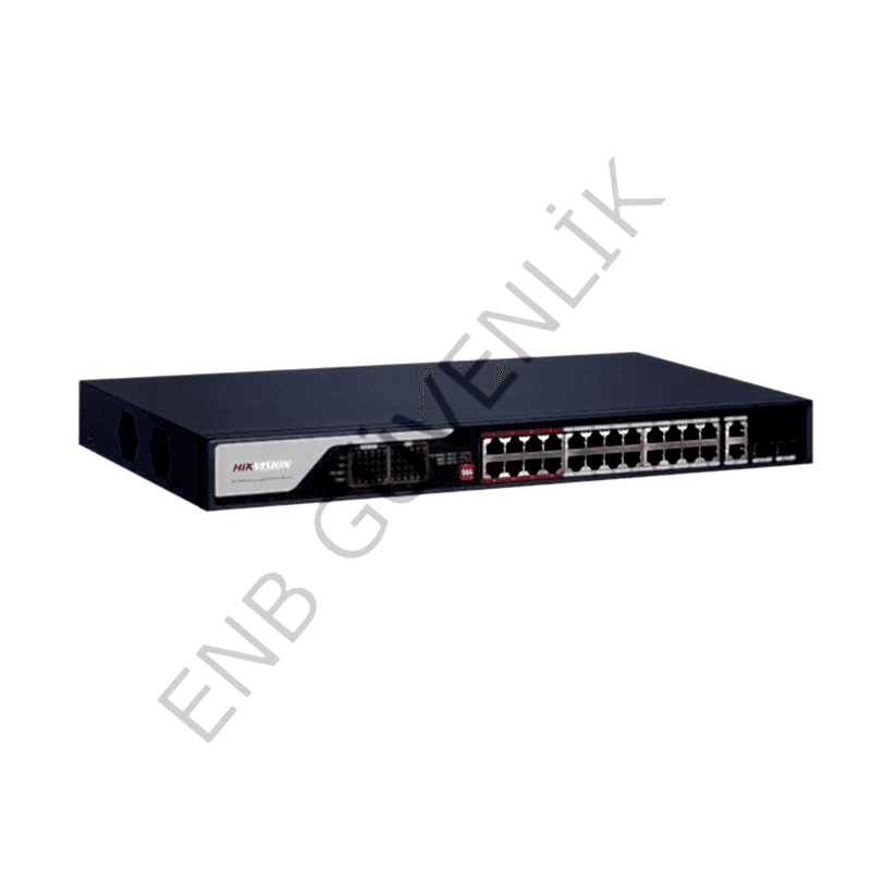 HIKVISION DS-3E0326P-E(C) 24 Bağlantı Noktalı Hızlı Ethernet Yönetilmeyen POE