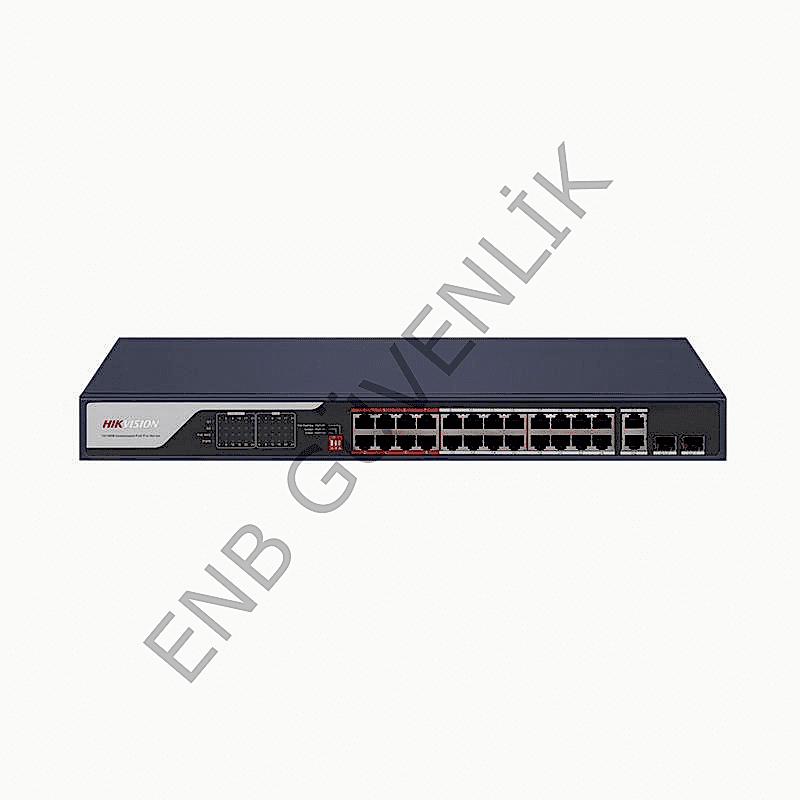 HIKVISION DS-3E0326P-E(C) 24 Bağlantı Noktalı Hızlı Ethernet Yönetilmeyen POE