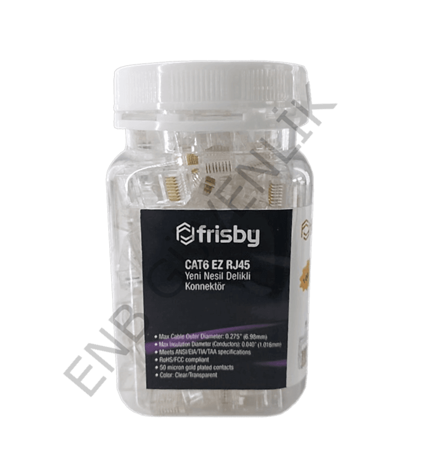 Frisby FNW-RJ4528N Rj-45 Cat6 Yeni Nesil Delikli Konnektör