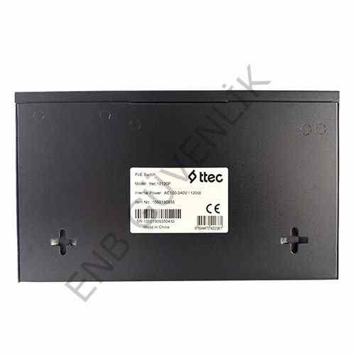 Ttec 10120P / AC100-240V / 120W / 8 Lİ POE SWİTCH
