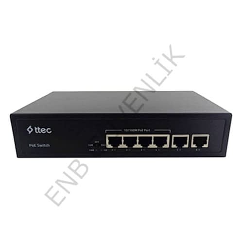 Ttec 0665P / AC100-240V / 65W / 4 LÜ POE SWİTCH