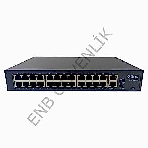 Ttec 26300PG / AC100-240V / 300W / 24 PORT POE SWİTCH