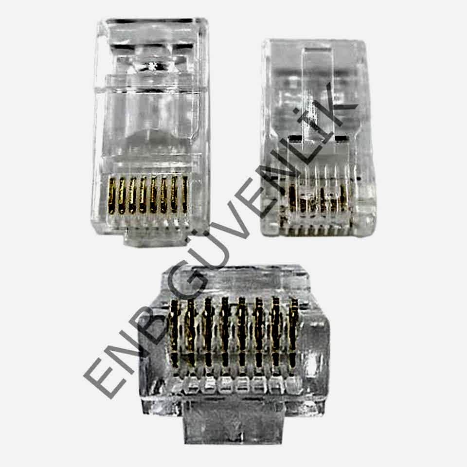 ENB RJ45 Cat6 Yeni Nesil Delikli Jack Konnektör 100'lü