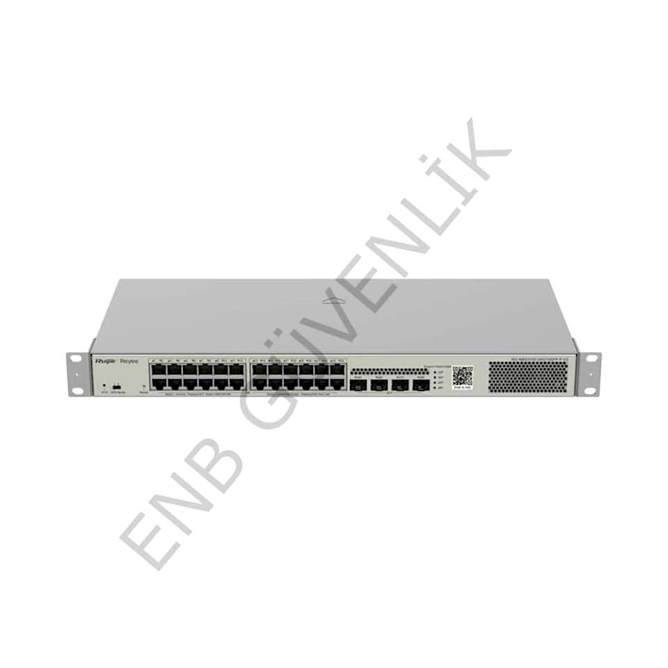 RUİJİE RG-NBS3100-24GT4SFP-V2, 28 Portlu Gigabit Katman 2 Bulut Yönetimli PoE Anahtarı